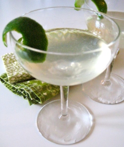 the modern martini (gin + cilantro + lime)